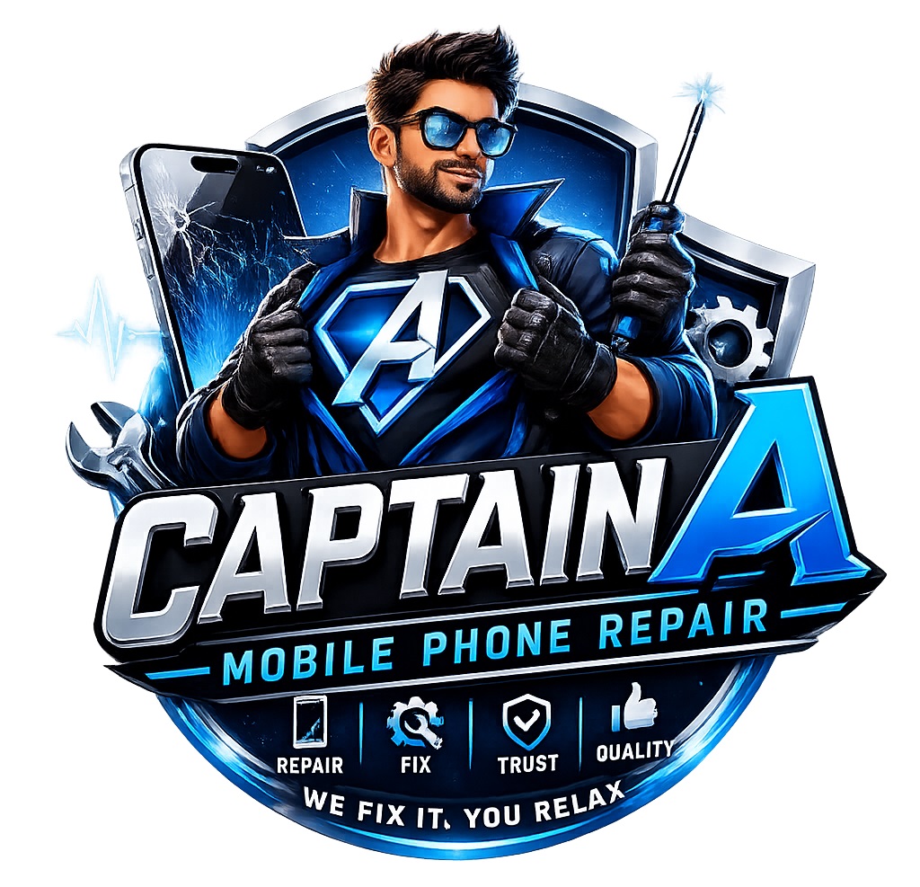 Captain A technician ready to repair your phone on-site